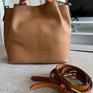 Dooney and Bourke Small Barlow Satchel in City Leather - "Desert" Color